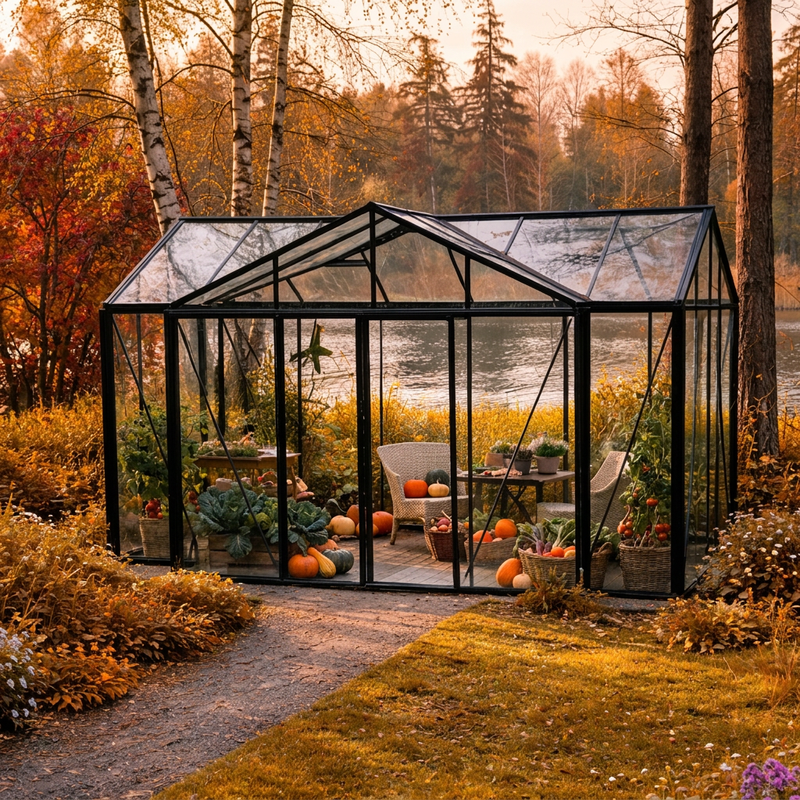 Automne - On prolonge les récoltes, loin du vent et de la pluie.