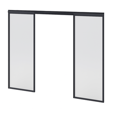 Porte coulissante double