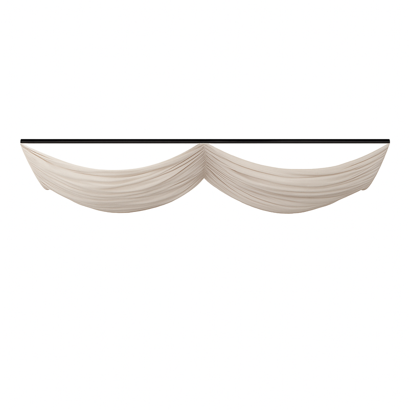 Rideaux 1 rangée pour serre en verre trempé, blanc ou beige - MaSerreVerte